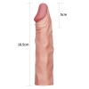 5 CM Dolgulu Gerçekçi Ten Doku Penis Kılıfı - Pleasure X-Tender Serisi