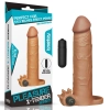 7.5 CM Dolgulu Gerçekçi Melez Doku Titreşimli Penis Kılıfı - Pleasure X-Tender