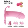 AMANRAYA Klitoris G-Spot ve Anal Uyarıcı 3 in 1 Giyilebilir Kelebek Vibratör - Pembe