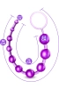 Anal Beads Pull Ring Tutma Halkalı Dereceli Toplar Silikon Mor Anal Boncuk