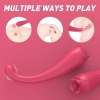 ASAP Şarjlı Eğilebilir Güçlü Titreşimli Anal Vajina ve Klitoris Uyarıcı Dil Hareketli Meme Ucu Gül Vibratörü