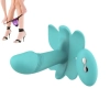 BUTTERFLY Kablosuz Kumandalı Klitoris ve G-Spot Uyarıcı Giyilebilir 2 in 1 Vibratör - Mavi