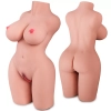 Cherry - Büyük Boy Realistik Manken Anal Vajinal 2 in 1 Titreşimli Isıtmalı Suni Vajina