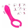 Çiftler ve Çeşitli Pozisyonlar İçin Perine ve Testis Uyarıcılı Titreşimli Penis Halkası