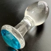 CRYSTAL CLEAR Kristal Cam Anal Plug - Mavi