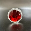 CRYSTAL CLEAR Kristal Cam Anal Plug - Kırmızı