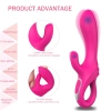 DAGGERS Çift Katmanlı Bükülebilir Su Geçirmez Klitoris ve G-Spot Uyarıcı Vibratör