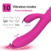 DIAMOND Yeni Stil Çok Esnek Güçlü Klitoris ve G-Spot Uyarıcı 2 in 1 Rabbit Vibratör