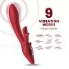 DRAGON Manyetik Şarjlı Ultra Güçlü Titreşimli 2 in 1 Lüks Rabbit Vibratör