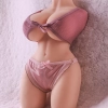 Esfir - Realistik Manken Anal Vajinal 2 in 1 Titreşimli Isıtmalı Suni Vajina