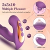 FABULOUS Güçlü Titreşimli Su Geçirmez G-Spot ve Klitoris Tapping 3 in 1 Vibratör