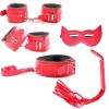 Fetish Beginner 5 Parça BDSM Set - Kırmızı