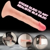 Foreskin Perfection Dildo 16 CM - Çift Katmanlı Gerçekçi Kayar Deri Ultra Yumuşak Realistik Yapay Penis Vibrator