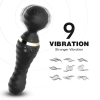 FREEXA 360° Dönebilen Esnek Kafalı Magic Wand Massager Orgazm Vibratör - Siyah