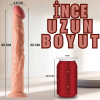 Gerçekçi Dokuda Dev Boy Kemerli Belden Bağlamalı Realistik Büyük Boy Yapay Penis 35 CM