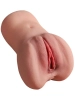 Gerçekçi Et Dokusunda Vajinal ve Anal Mastürbatör 18 CM