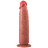 Hardy - Ultra Yumuşak Doku Testissiz Realistik Dildo Çift Katmanlı Silikon Gerçekçi Yapay Penis 22 CM
