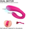 Heart Sweety Rct Şarjlı Kumandalı Çift Motorlu Giyilebilir G Nokta ve Klitoris Uyarıcı 2 in 1 Vibratör
