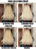 Isıya Dayanıklı Doğal Görünümlü Düz Ombre Platin Sarı Cosplay Uzun Peruk Saç