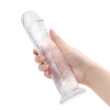 JELLY CLEAR Ultra Yumuşak Dokulu Dildo Testissiz Jel Dokulu Realistik Penis 20 CM - Ten Rengi