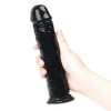 JELLY CLEAR Ultra Yumuşak Dokulu Dildo Testissiz Jel Dokulu Realistik Penis 20 CM - Siyah