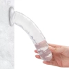 JELLY CLEAR Ultra Yumuşak Dokulu Dildo Testissiz Jel Dokulu Realistik Penis 20 CM - Şeffaf