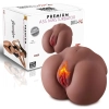 Jennifer - Realistik Anal Vajinal 2 in 1 Titreşimli Isıtmalı Melez Suni Kalça Vajina