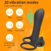 Kablosuz Kumandalı 20 Modlu Klitoris ve G Spot Uyarıcı Testis ve Penis Halkası