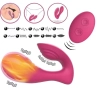 Kablosuz Kumandalı Şarjlı Klitoris ve G Spot Uyarıcı Isıtmalı Giyilebilir Vibratör