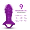 KYLIN PRO Kablosuz Kumandalı USB Şarjlı 9 Modlu Anal Vibratör - Mor