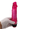 LIFELIKE VIBE Güçlü Titreşimli Jel Dokulu Klasik Vibratör Penis 21 CM - Kırmızı