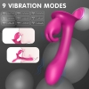Lord Rabbit Şarjlı G Nokta ve Klitoris Uyarıcı Vibratör Strapless Strap On 2 in 1 Vibratör