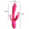 LUST Triple Curve Klitoris Anal ve G-Spot Uyarıcı Isıtmalı 3 in 1 Rabbit Dil Vibratör