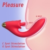 Moile Şarjlı Kıkırdaklı Şekli Ayarlanabilir G Nokta ve Klitoris Uyarıcı Dil Hareketli 2 in 1 Vibratör