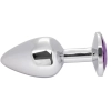 Mor Mücevher Taşlı Paslanmaz Çelik Metal Anal Plug Set