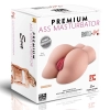 Premium Ass Masturbator Eva - Realistik Anal Vajinal 2 in 1 Titreşimli Suni Kalça Vajina