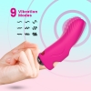 PRIME TOYS Aurora Şarjlı G Nokta ve Klitoris Uyarıcı Parmağa Takılabilir Mini Vibratör - Pembe