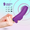 PRIME TOYS Aurora Şarjlı G Nokta ve Klitoris Uyarıcı Parmağa Takılabilir Mini Vibratör - Mor