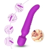 PRIME TOYS Chobe Isıtmalı Çift Titreşim Motorlu Klitoris ve G Nokta Wand Orgazm Vibratör - Mor