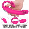 PRIME TOYS Flamingo Çift Motorlu Isıtmalı Şarjlı Bükülebilir Hareketli Strapless Strapon Vibratör