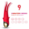 PRIME TOYS Shadow Şarjlı G Nokta ve Klitoris Uyarıcı Yeni Nesil Masaj Vibratör - Kırmızı