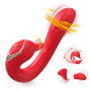 PRIME TOYS Swan Şarjlı Dil Hareketli Bükülebilir G Nokta ve Klitoris Uyarıcı 2 in 1 Vibratör