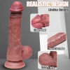 Robert - Ultra Yumuşak Dokulu Realistik Dildo Çift Katmanlı Silikon Gerçekçi Yapay Penis 20 CM