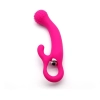 ROCK Tutma Aparatlı Eğimli Yapıda G-Spot ve Klitoris Uyarıcı 2 in 1 Vibratör - Rose