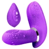 RUSTLE Kablosuz Uzaktan Kumandalı Isıtmalı G-Spot ve Klitoris Uyarıcı 2 in 1 Vibratör - Mor