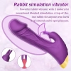 Şarjlı Çift Titreşim Motorlu Klitoris ve G Spot Uyarıcı Dildo Rabbit Vibratör