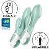 Satisfyer Air Pump 5 Bunny Connect App Telefon Kontrollü Şişirilebilir 2 in 1 Rabbit Vibratör