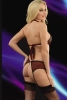 Seksi Leopar Jartiyer Takım - Kırmızı