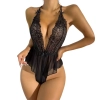 Sens Fantezi Erotik İç Giyim Dantelli Bodysuit Gecelik Babydoll Siyah - 2217