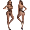 Sens Fantezi İç Giyim Yarım Kollu Özel Bölgesi Açık Erotik Balık Ağı Seksi Vücut Çorabı - 3017